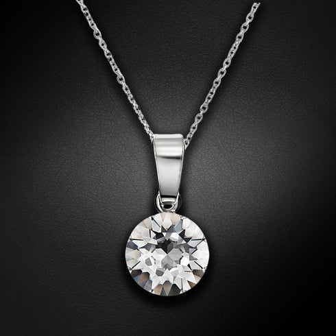 Sudraba kulons "Klasika" ar Swarovski™ kristāliem